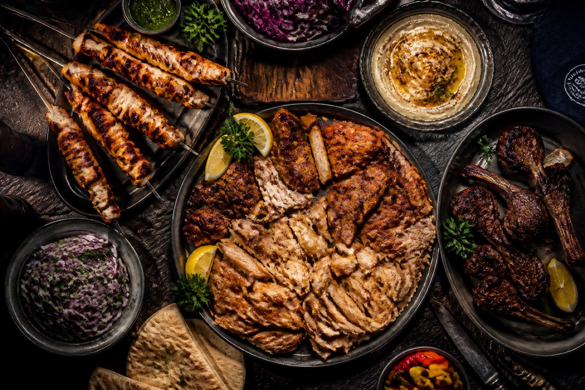 Kosher grilled meat feast at Kosher Chobee Boca